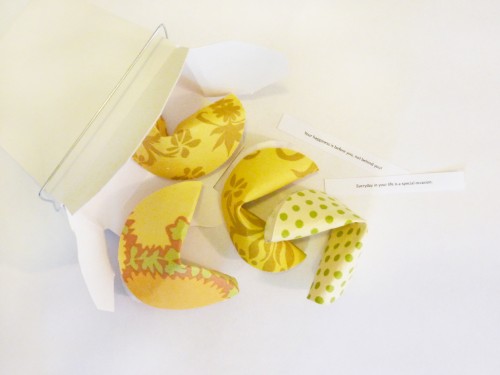 4 Fabric Fortune Cookies