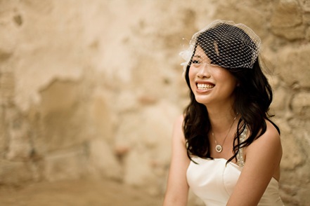 veil hairstyles. bride image by back and