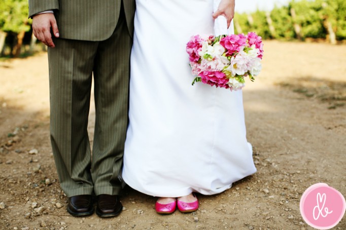 wedding dresses with colored shoes. Colored Shoes: