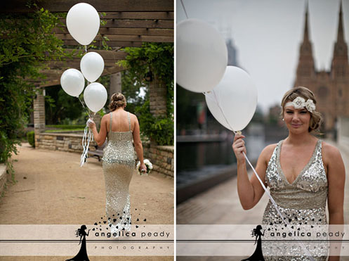 bride in silver sequin dress05