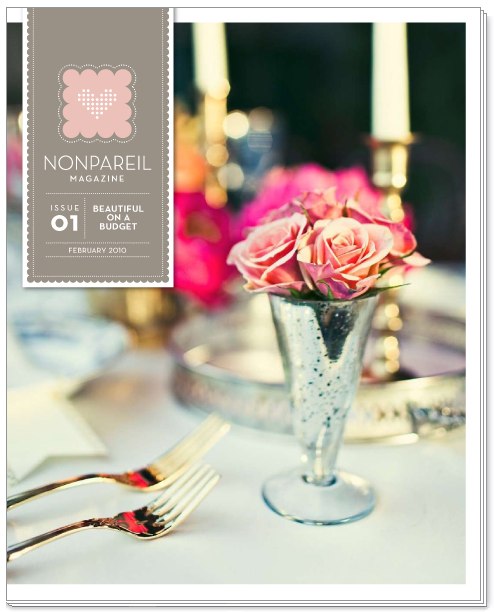 Nonpareil 1 Beautiful on a Budget | DIY Wedding Projects, Free Templates, and Ideas at Nonpareil Magazine