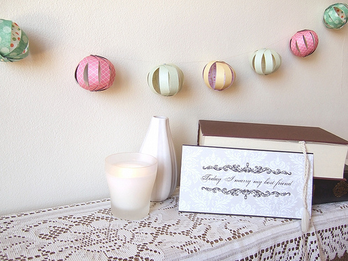 DIY Bauble Garland - The finished product!