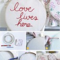 DIY Embroidered Decoration