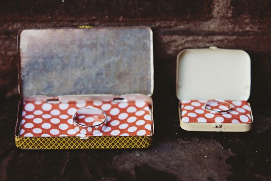 vintage pill boxes as ring boxes