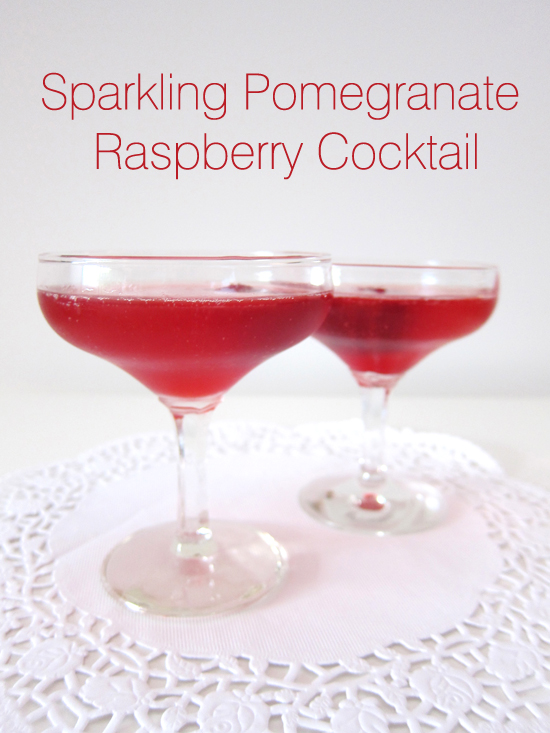 sparkling pomegranate cocktail