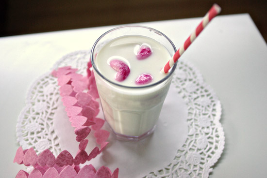 strawberry heart milk ideas