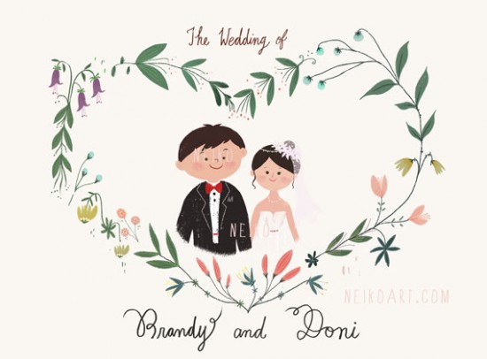 neiko wedding illustrations