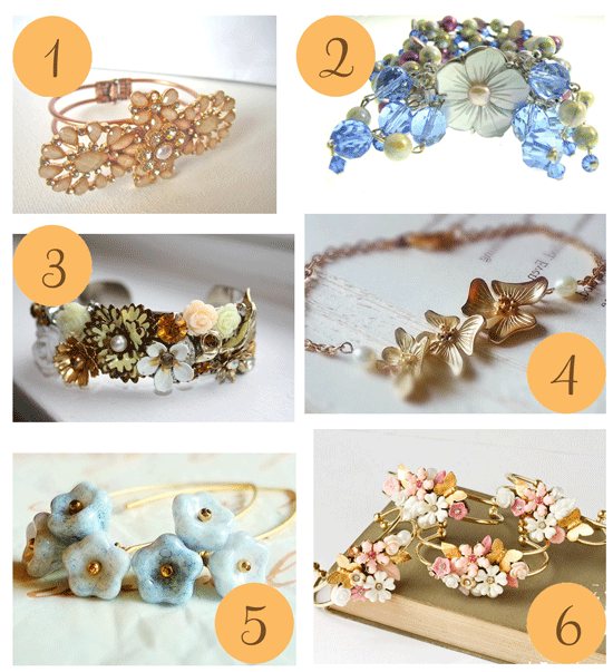 Floral-bracelets