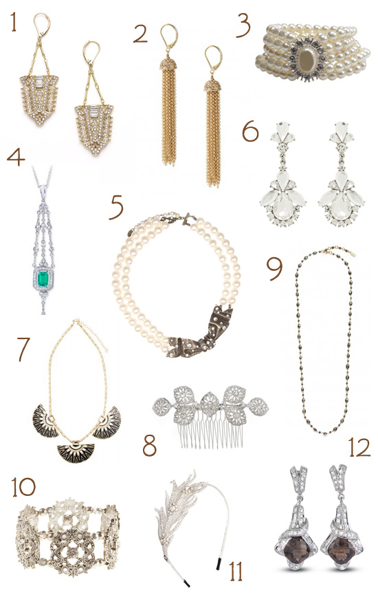 great gatsby inspired wedding accessories