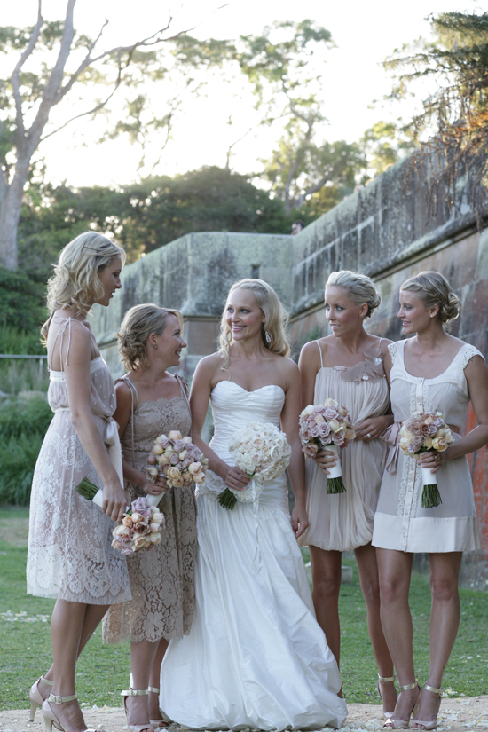 bridesmaids-in-mismatched-gowns