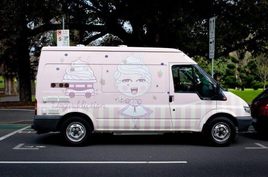 frozen yoghurt truck