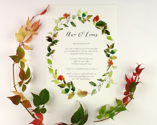 watercolour wedding invitation Corona002
