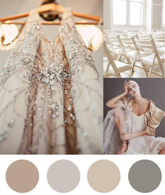 color palette silver and taupe