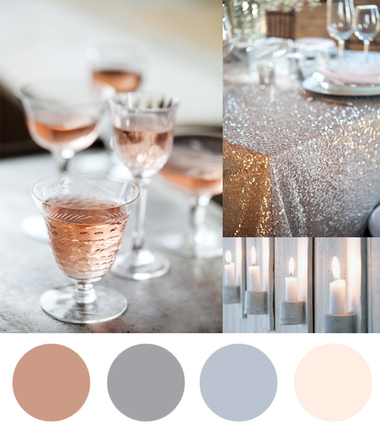 grey and rose colour palette