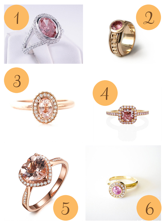 Pink Engagement Rings