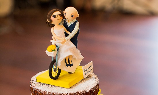 Bicycle cake topper