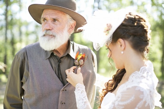 Father of the Bride Gumnut Buttonholes by Sue Gloucester Flowers Levi Gardner Photography