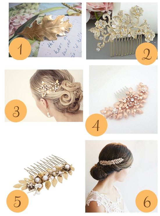 Gold Leaf Hair Accessories