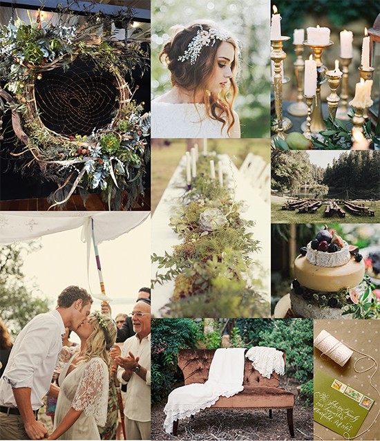bohemian botanical wedding