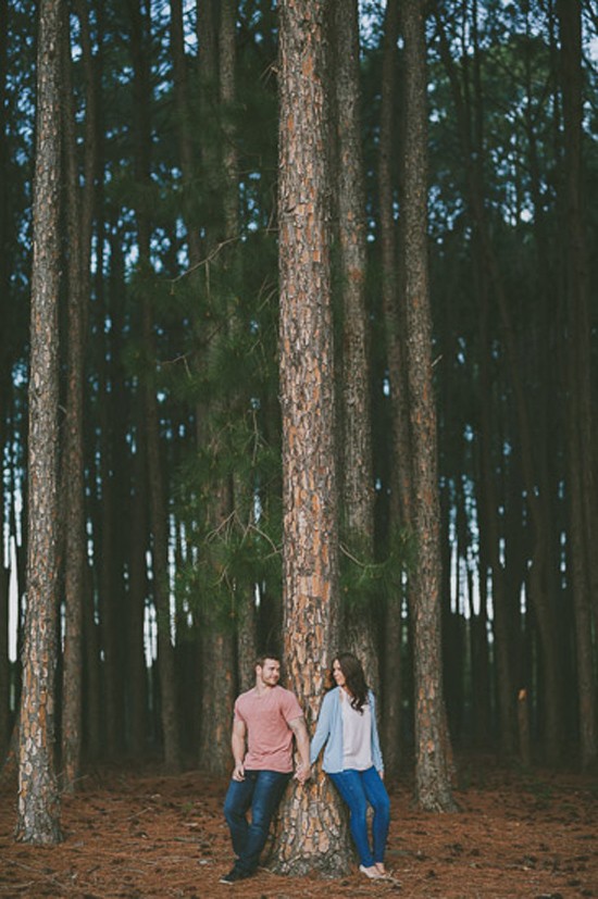 romantic pine forest engagement0014