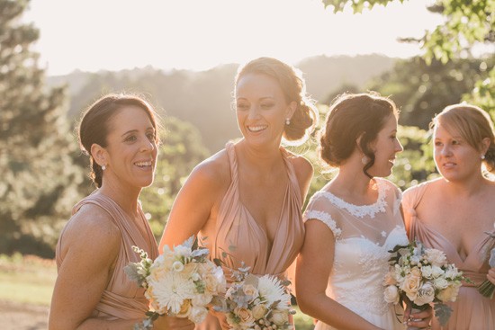 twobirds bridesmaid gowns in blush
