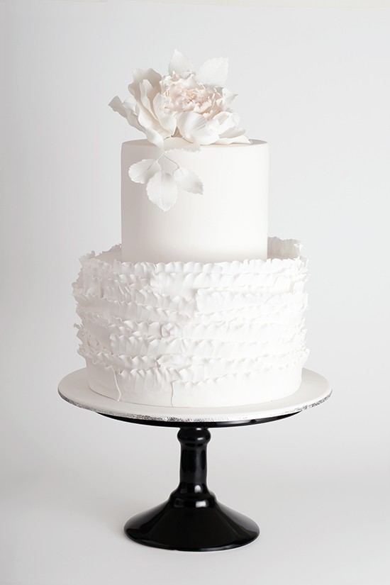 Pure white cake by cake ink