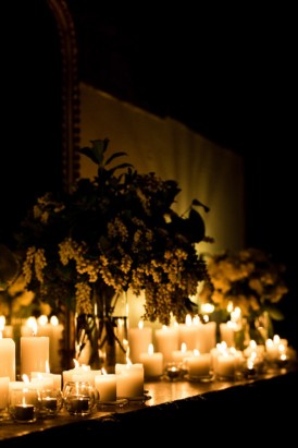 candles wedding decor