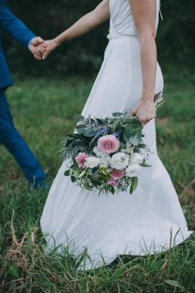 Bohemian wedding bouquet