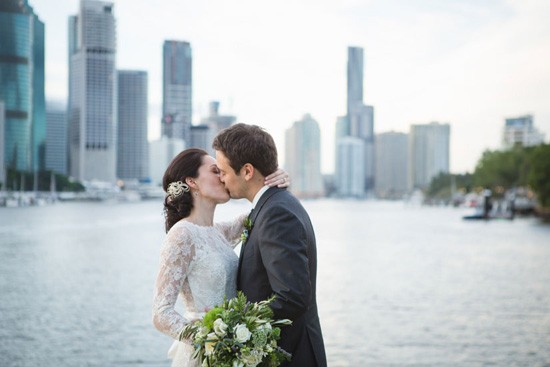 Bride and groom in Brisbane