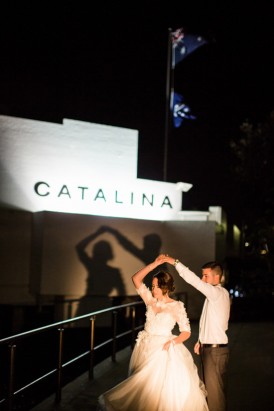 Catalina wedding moment