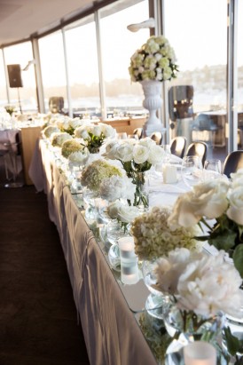 White flowers at Sydney wedding
