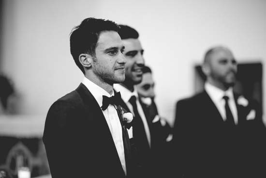 groom in black and white