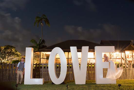 oversize love sign