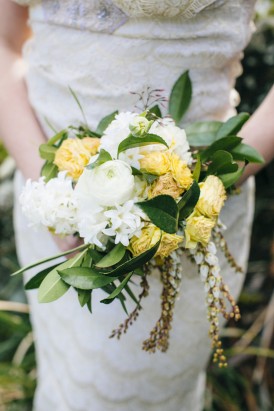yellow and green bouquet