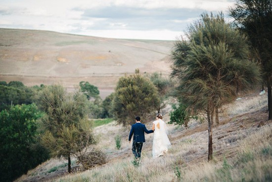 Australian bushland wedding photo