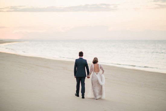 Beautiful beach wedding photo