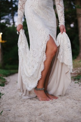 Bride with anklet