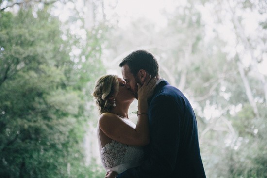 First Kiss at Canberra Wedding