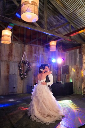First dance at counry wedding