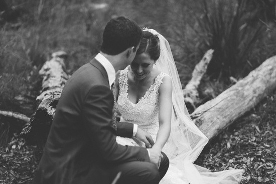 James Goff black and white wedding photo