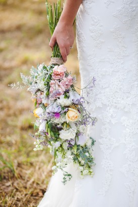 Lilac yellow and pink bouquet
