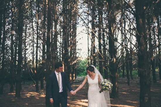 Newlyweds in Forest