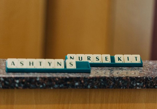 Scrabble wedding place cards