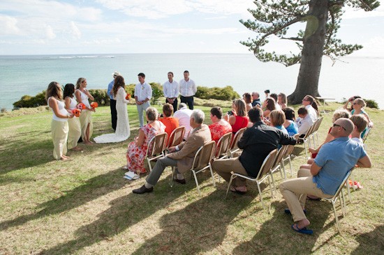 Wedding location at Lord Howe Island