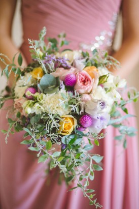 Yellow and magenta bouquet