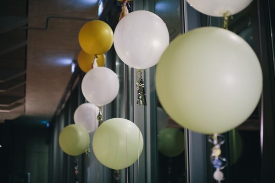 big round balloons wedding decor