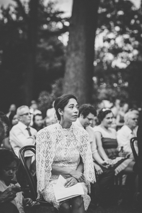 Bride during speeches