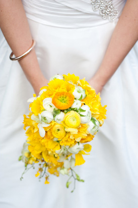 Buttercup wedding bouquet