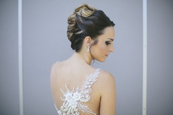 Elegant wedding hairstyle