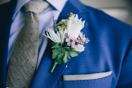 Lilac and white boutonerrie